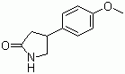 结构式 CAS# 103859-86-5, 4-(4'-甲氧基苯基)-2-吡咯烷酮