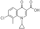 7-Chloro-1-cyclopropyl-1,4-dihydro-8-methyl-4-oxo-3-quinolinecarboxylic acid molecular structure (CAS 103877-20-9)