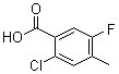 2-氯-5-氟-4-甲基-苯甲酸分子结构 (CAS 103877-61-8)