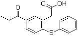 structure of CAS# 103918-73-6, 2-Phenylthio-5-propionylphenylacetic acid