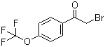 structure of CAS# 103962-10-3, 2-Bromo-4'-(trifluoromethoxy)acetophenone;4-(Trifluoromethoxy)phenacyl bromide; 2-Bromo-1-[4-(trifluoromethoxy)phenyl]ethan-1-one