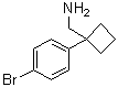 1-(4-溴苯基)环丁烷甲胺分子结构 (CAS 1039932-36-9)