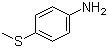 4-(Methylmercapto)aniline molecular structure (CAS 104-96-1)