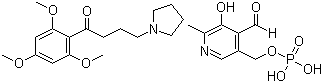 Buflomedil pyridoxal phosphate molecular structure (CAS 104018-07-7)