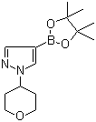 1-(Tetrahydropyran-4-yl)-1H-pyrazole-4-boronic acid pinacol ester molecular structure (CAS 1040377-03-4)