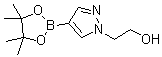 结构式 CAS# 1040377-08-9, 1-(2-羟基乙基)-1H-吡唑-4-硼酸频哪醇酯
