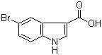 5-Bromoindole-3-carboxylic acid molecular structure (CAS 10406-06-1)