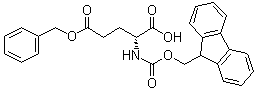 结构式 CAS# 104091-11-4, N-[芴甲氧羰基]-D-谷氨酸 5-苄酯