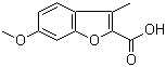 6-Methoxy-3-methylbenzofuran-2-carboxylic acid molecular structure (CAS 10410-29-4)