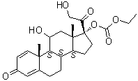 structure of CAS# 104286-02-4, Prednisolone 17-(ethyl carbonate)