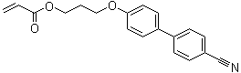 3-[(4'-氰基联苯-4-基)氧基]丙基 2-丙烯酸酯分子结构 (CAS 104357-57-5)