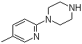 结构式 CAS# 104395-86-0, 1-(5-甲基-2-吡啶基)哌嗪