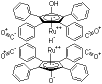 Shvo's catalyst molecular structure (CAS 104439-77-2)