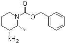 (2R,3R)-Benzyl 3-amino-2-methylpiperidine-1-carboxylate molecular structure (CAS 1044641-49-7)
