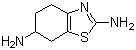 structure of CAS# 104617-49-4, 2,6-Diamino-4,5,6,7-tetrahydrobenzothiazole;4,5,6,7-Tetrahydro-2,6-benzothiazole diamine