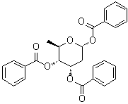 2,6-Dideoxy-beta-D-ribo-hexopyranose tribenzoate molecular structure (CAS 104652-04-2)