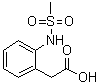 结构式 CAS# 1047724-24-2, 2-[(甲基磺酰基)氨基]苯乙酸