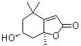 (6R,7aS)-rel-5,6,7,7a-Tetrahydro-6-hydroxy-4,4,7a-trimethyl-2(4H)-benzofuranone molecular structure (CAS 10481-90-0)