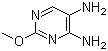 结构式 CAS# 104900-51-8, 2-甲氧基-4,5-嘧啶二胺