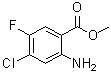 2-Amino-4-chloro-5-fluorobenzoic acid methyl ester molecular structure (CAS 104901-79-3)