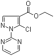 结构式 CAS# 104909-40-2, 5-氯-1-(2-嘧啶基)-1H-吡唑-4-羧酸乙酯