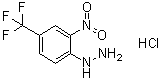 结构式 CAS# 1049748-69-7, [2-硝基-4-(三氟甲基)苯基]肼盐酸盐