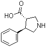 (3S,4R)-4-Phenylpyrrolidine-3-carboxylic acid molecular structure (CAS 1049984-33-9)