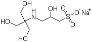 3-[N-Tris(hydroxymethyl)methylamino]-2-hydroxypropanesulfonic acid sodium salt molecular structure (CAS 105140-25-8)
