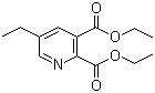 5-Ethylpyridine-2,3-dicarboxylic acid diethyl ester molecular structure (CAS 105151-39-1)