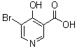 structure of CAS# 1052114-83-6, 5-Bromo-4-hydroxy-3-pyridinecarboxylic acid;5-Bromo-4-hydroxypyridine-3-carboxylic acid