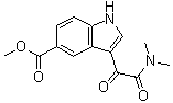 structure of CAS# 1052181-84-6, 3-[2-(Dimethylamino)-2-oxoacetyl]-1H-indole-5-carboxylic acid methyl ester
