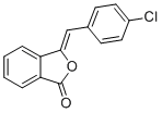 structure of CAS# 105279-16-1, Azelastine EP Impurity E (Z-Isomer);3-(4-chlorobenzylidene)isobenzofuran-1(3H)-one