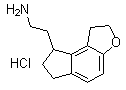 1,6,7,8-Tetrahydro-2H-indeno[5,4-b]furan-8-ethanamine hydrochloride molecular structure (CAS 1053239-39-6)
