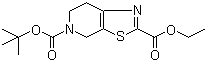 structure of CAS# 1053656-51-1, 6,7-Dihydrothiazolo[5,4-c]pyridine-2,5(4H)-dicarboxylic acid 5-(tert-butyl) 2-ethyl ester