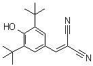 3,5-di-tert-Butyl-4-hydroxybenzylidenemalononitrile molecular structure (CAS 10537-47-0)