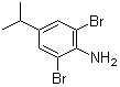 structure of CAS# 10546-65-3, 2,6-Dibromo-4-isopropylaniline;2,6-Dibromo-4-(1-methylethyl)aniline