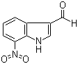 结构式 CAS# 10553-14-7, 7-硝基吲哚-3-甲醛