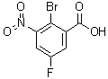 2-Bromo-5-fluoro-3-nitrobenzoic acid molecular structure (CAS 1055331-73-1)
