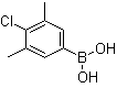 结构式 CAS# 1056475-86-5, (4-氯-3,5-二甲基苯基)硼酸