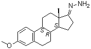 3-Methoxyestra-1,3,5(10)-trien-17-one hydrazone molecular structure (CAS 105663-60-3)