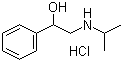 2-Isopropylamino-1-phenylethanol hydrochloride molecular structure (CAS 10568-00-0)