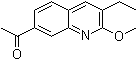 1-(3-Ethyl-2-methoxy-7-quinolinyl)ethanone molecular structure (CAS 1056892-08-0)