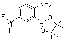 2-(4,4,5,5-Tetramethyl-1,3,2-dioxaborolan-2-yl)-4-(trifluoromethyl)aniline molecular structure (CAS 1058062-64-8)