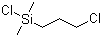 structure of CAS# 10605-40-0, 3-Chloropropyldimethylchlorosilane;Chloro(3-chloropropyl)dimethylsilane