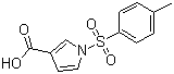 structure of CAS# 106058-86-0, N-Tosyl-3-pyrrolecarboxylic acid;1-[(4-Methylphenyl)sulfonyl]-1H-pyrrole-3-carboxylic acid