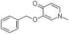 structure of CAS# 1064077-34-4, 1-Methyl-3-(phenylmethoxy)-4(1H)-pyridinone;3-Benzyloxy-1-methyl-1H-pyridin-4-one