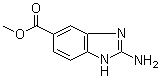 Methyl 2-amino-1H-benzimidazole-5-carboxylate molecular structure (CAS 106429-38-3)