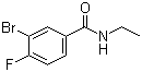 structure of CAS# 1065073-98-4, 3-Bromo-N-ethyl-4-fluorobenzamide