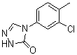 structure of CAS# 1065074-18-1, 4-(3-Chloro-4-methylphenyl)-2,4-dihydro-3H-1,2,4-triazol-3-one