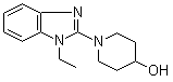 structure of CAS# 1065483-90-0, 1-(1-Ethyl-1H-benzimidazol-2-yl)-4-piperidinol